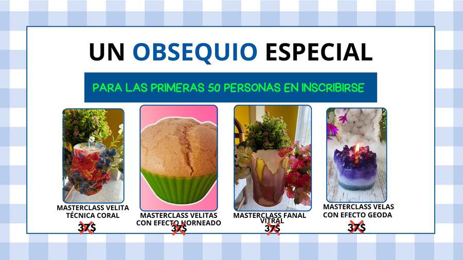 Un obsequio especial para las primeras personas en inscribirse